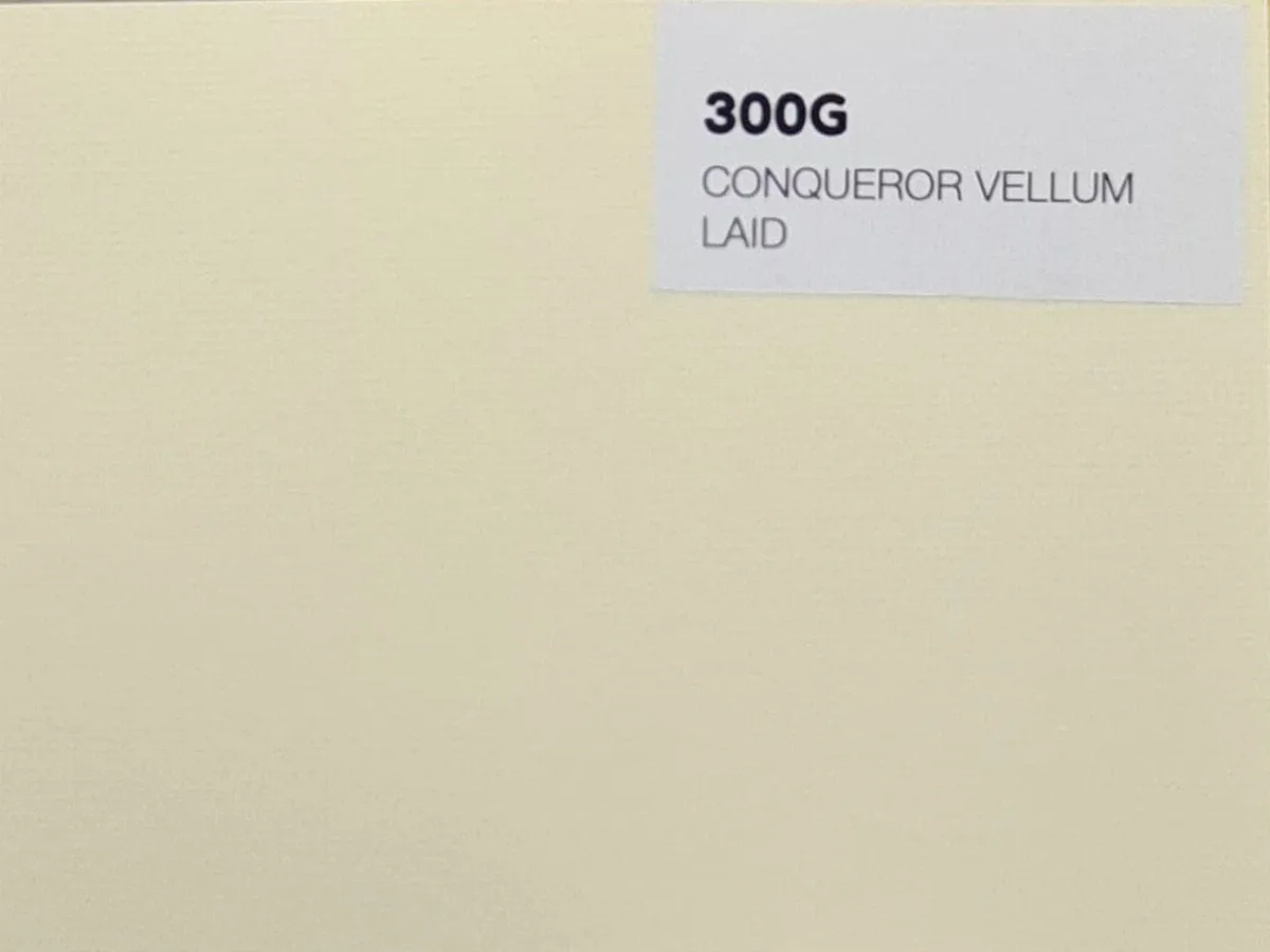 300G Conqueror vellum laid